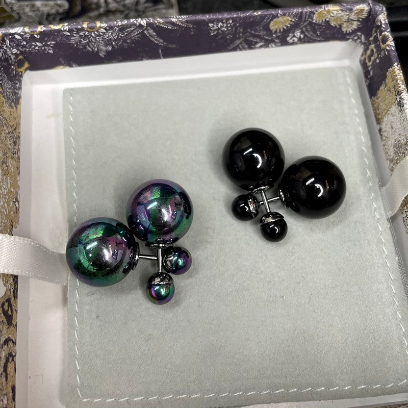 Dior Black Tribales 18K Gold Earrings