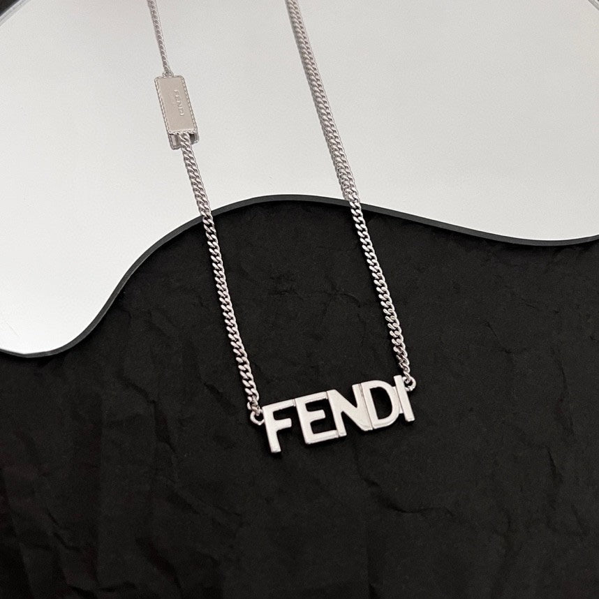 Fendi Script 18K Gold Necklace