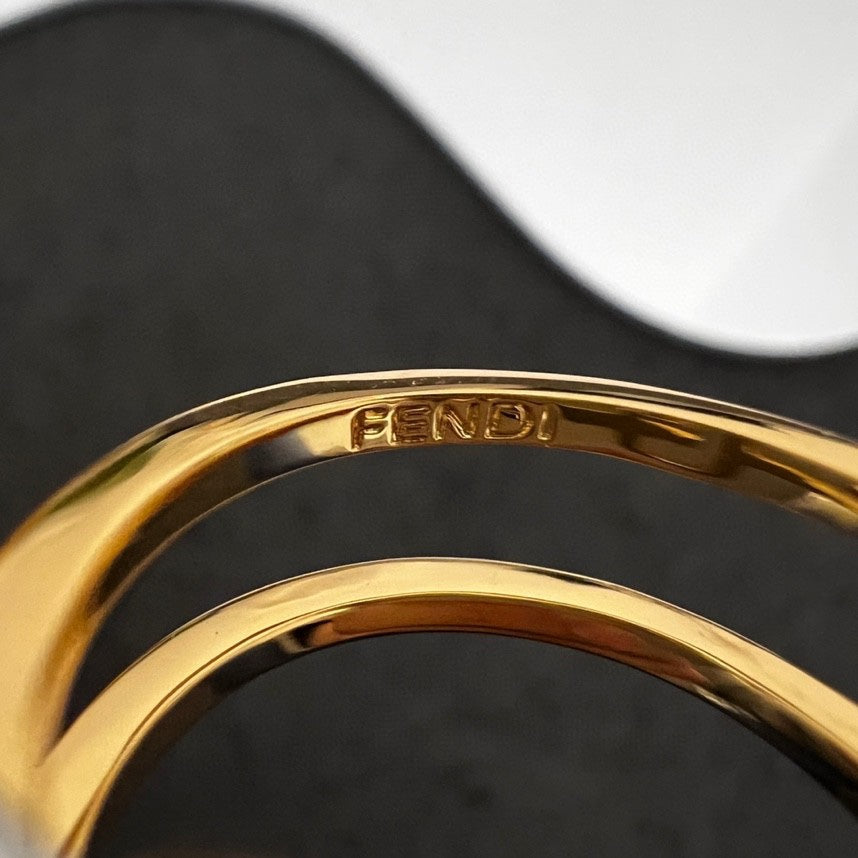 Fendi OLock 18K Gold Ring