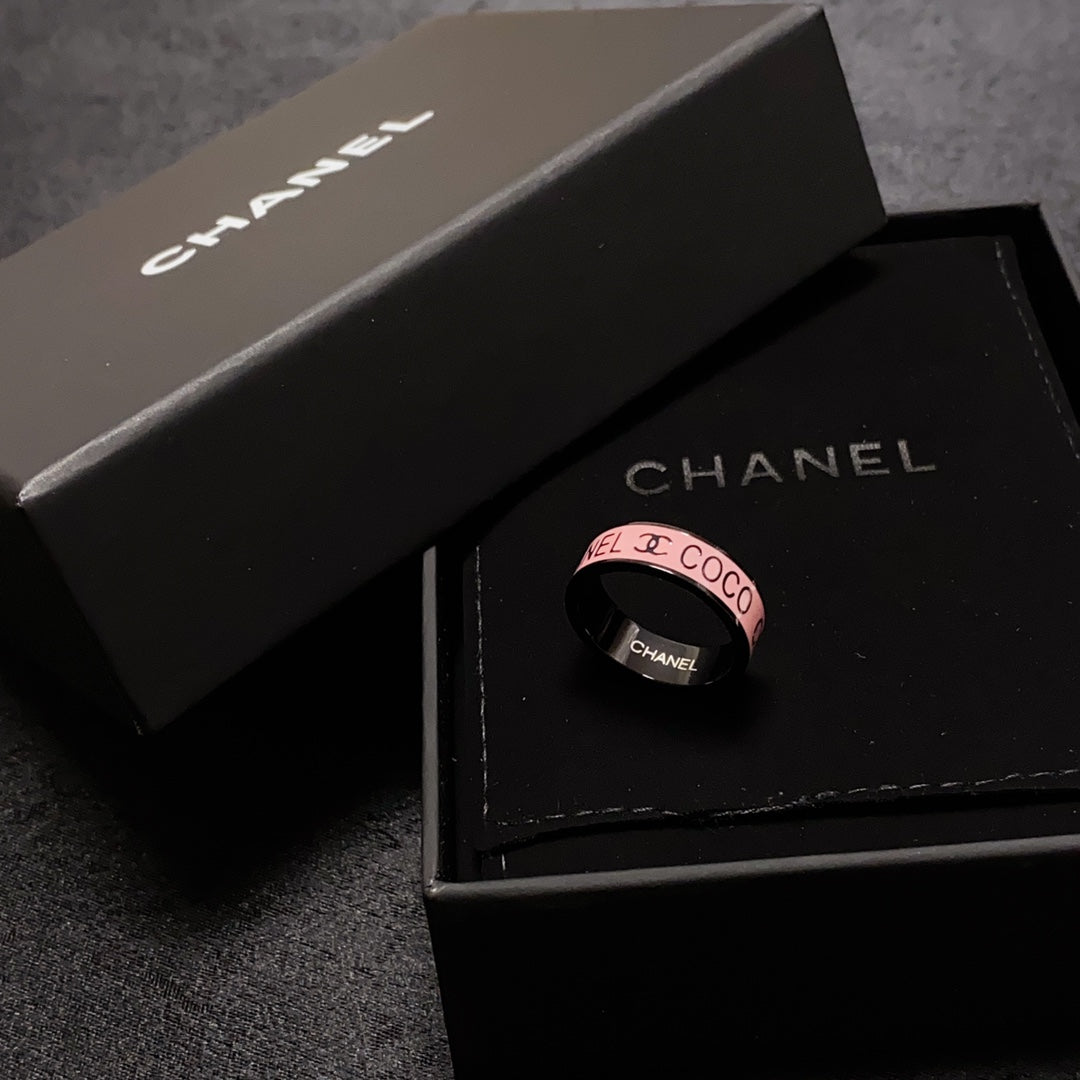 Chanel Coco Pink 18K Gold Ring