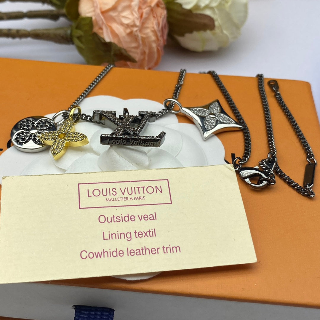 Louis Vuitton Turquoise 18K Gold Necklace