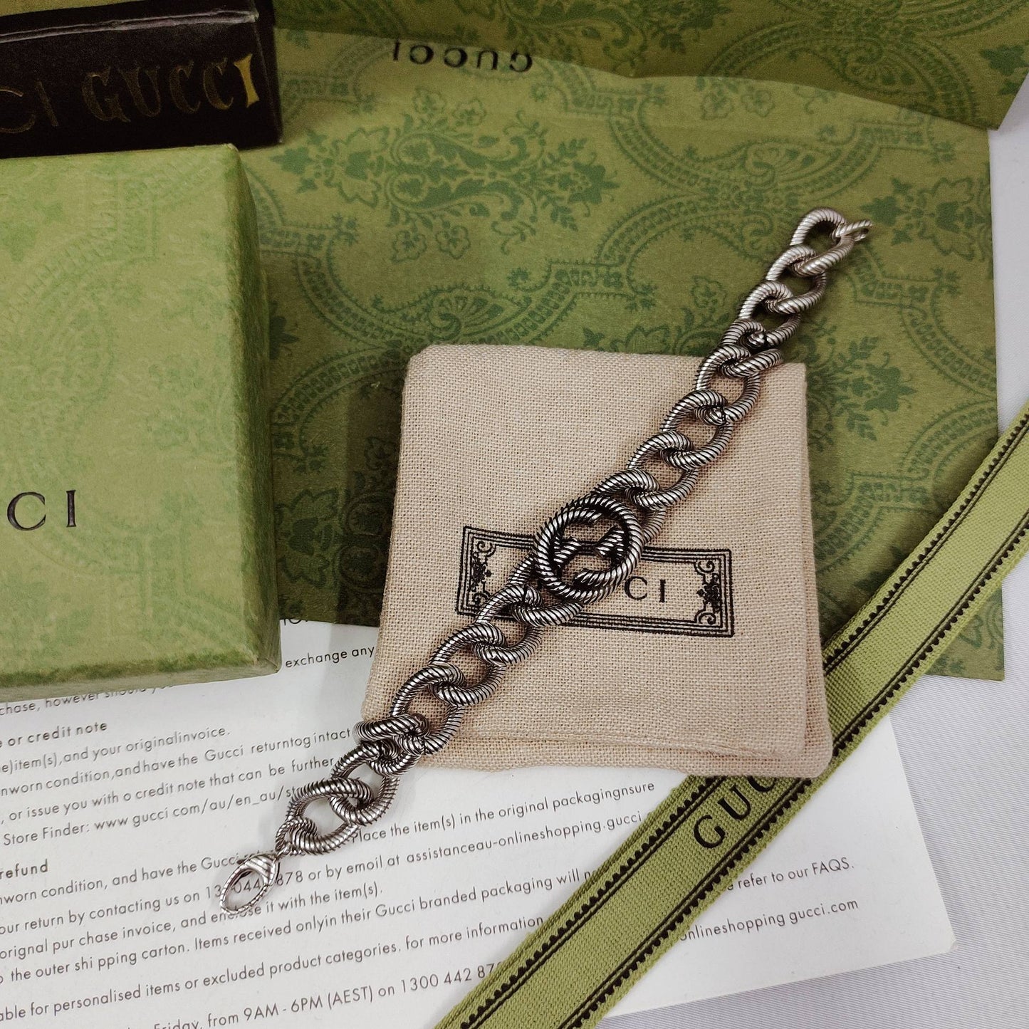 Double Gucci Interlocking Gucci Bracelet