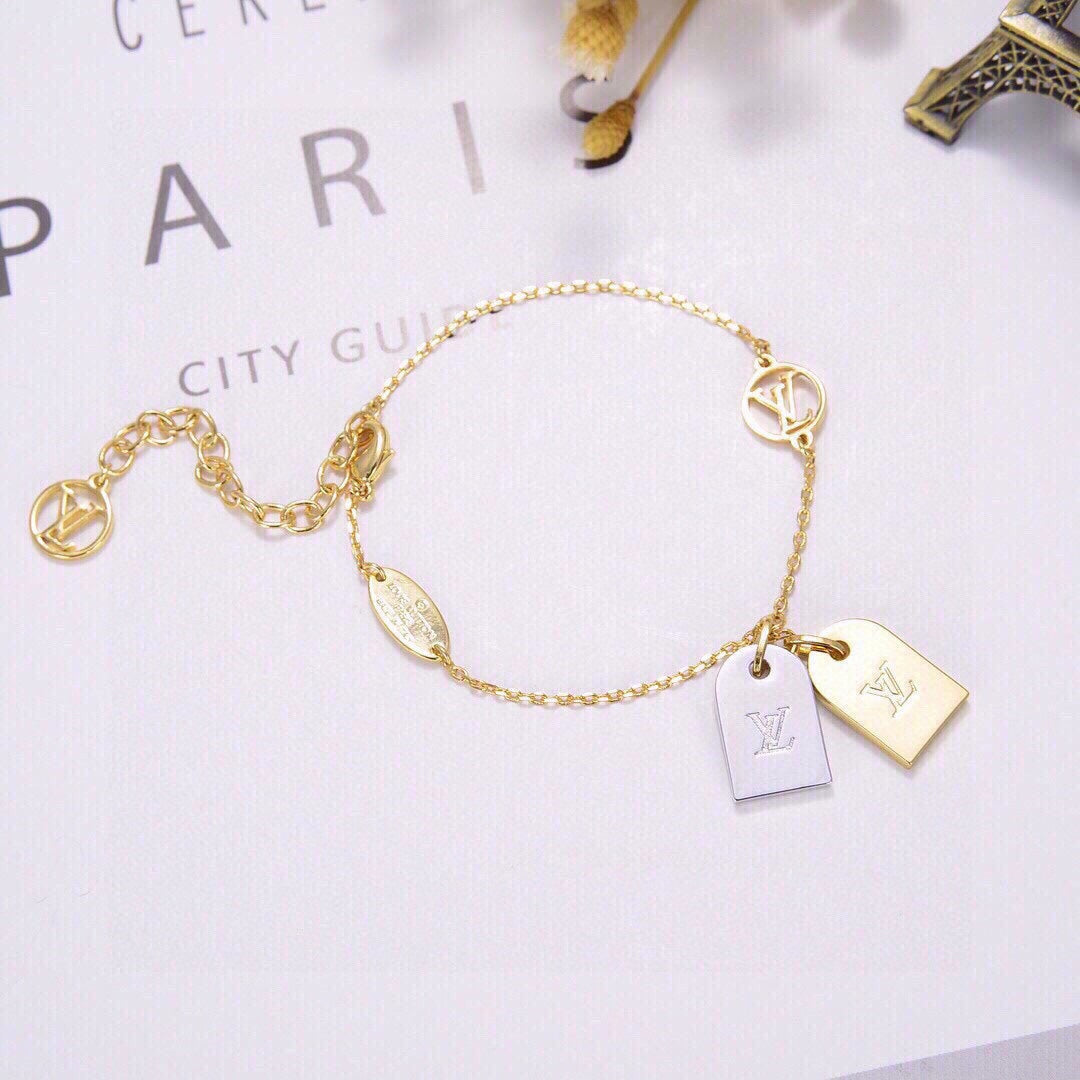 Louis Vuitton Monogram 18K Gold Bracelet