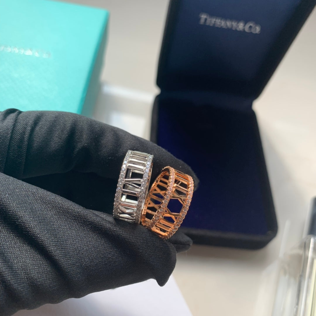 Tiffany Atlas Diamond 18K Gold Ring