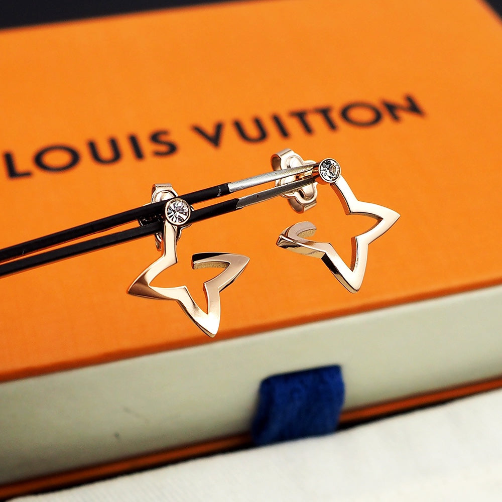 Louis Vuitton Blossom Mini Hoops 18K Gold Earrings