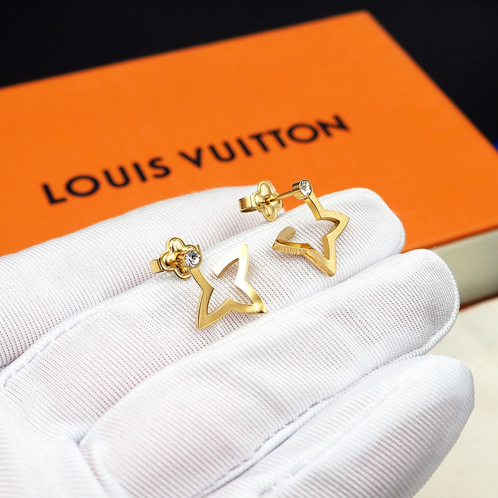 Louis Vuitton Blossom Mini Hoops 18K Gold Earrings