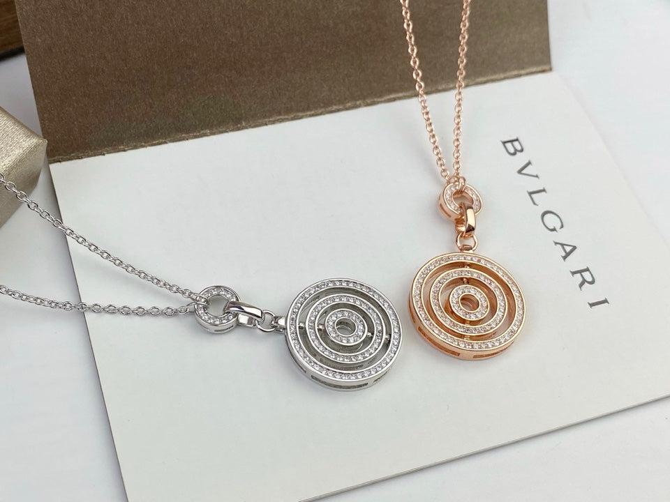 Bvlgari Cerchi Astrale Diamond 18K Gold Necklace