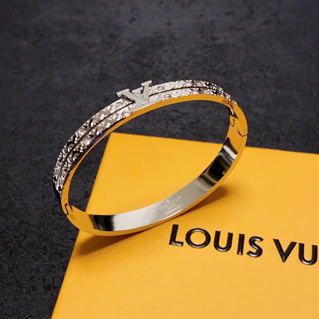 Louis Vuitton Double 18K Gold Bracelet