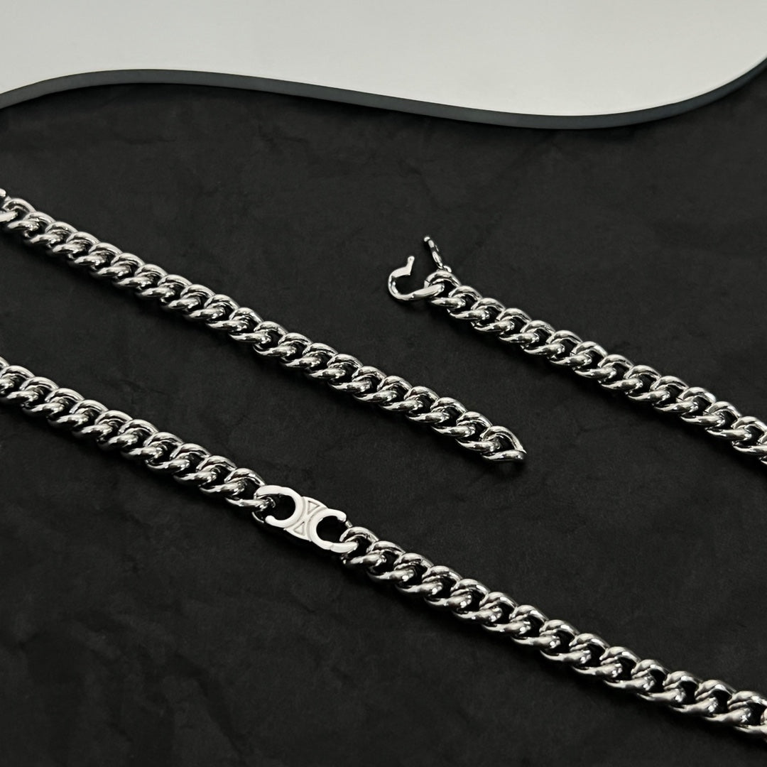Celine Gourmette Chain 18K Gold Necklace
