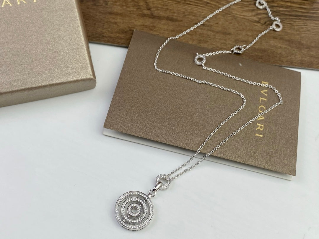 Bvlgari Cerchi Astrale Diamond 18K Gold Necklace
