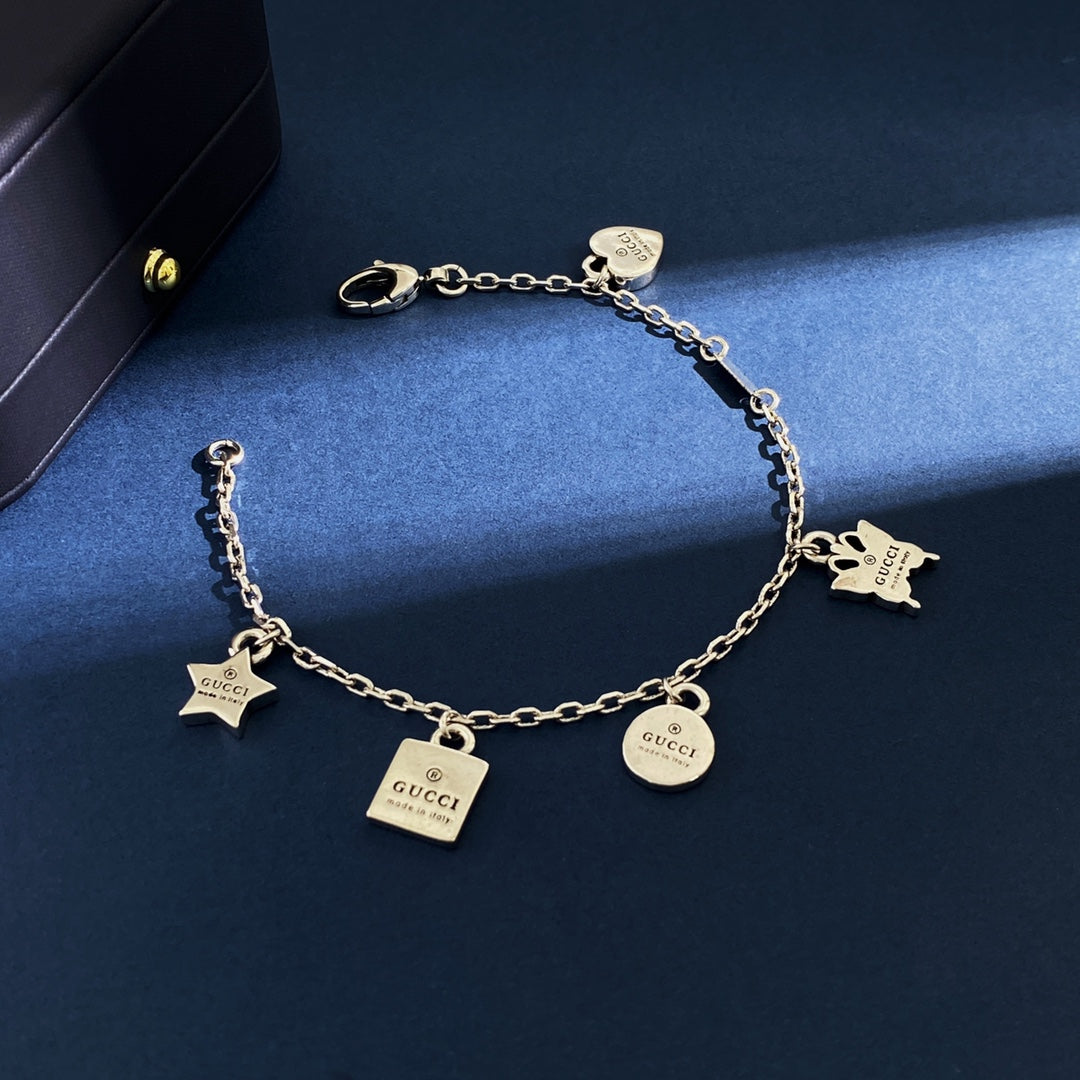 Gucci Double Letter 18K Gold Bracelet