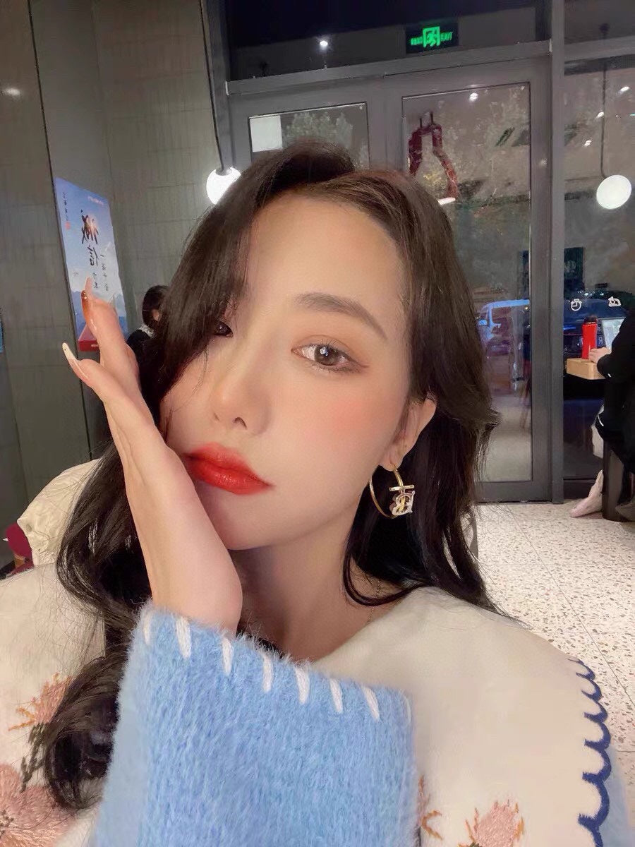 Balenciaga 18K Gold Earrings