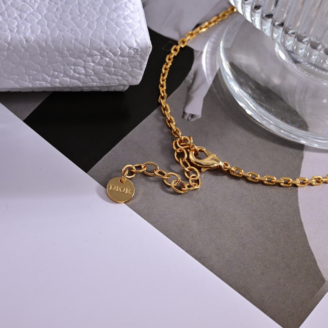 Dior Petit Treasure 18K Gold Necklace