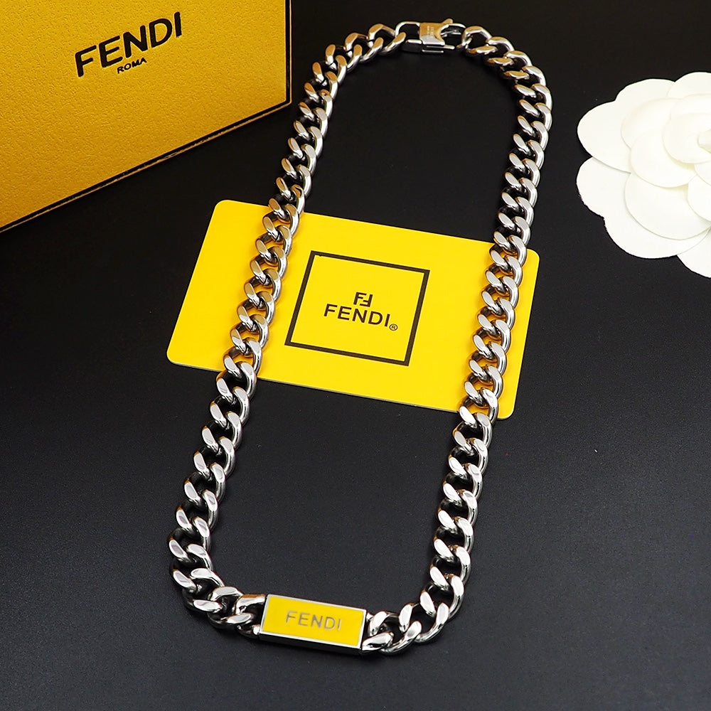 Fendi Chain 18K Gold Necklace