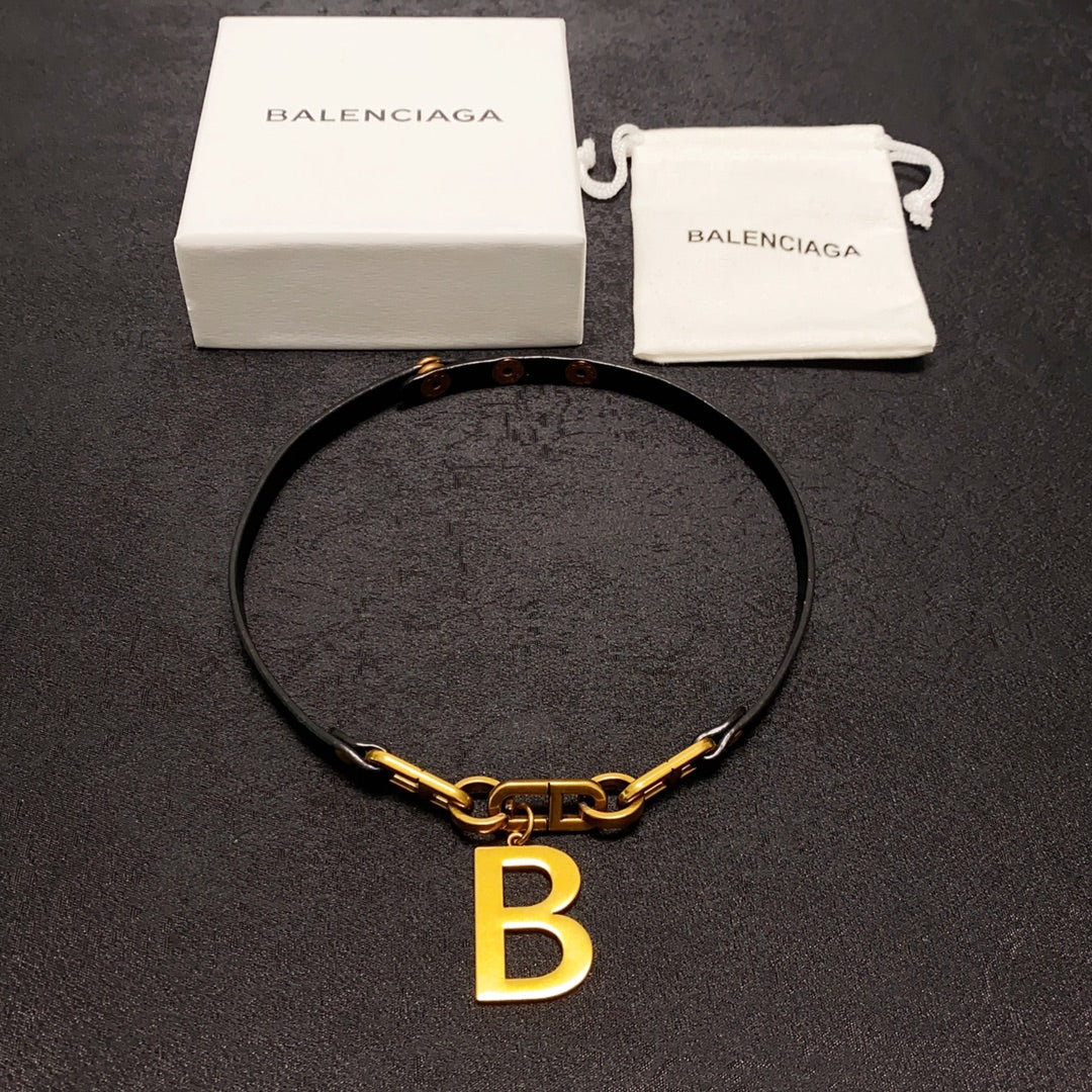 Balenciaga Choker 18K Gold Necklace