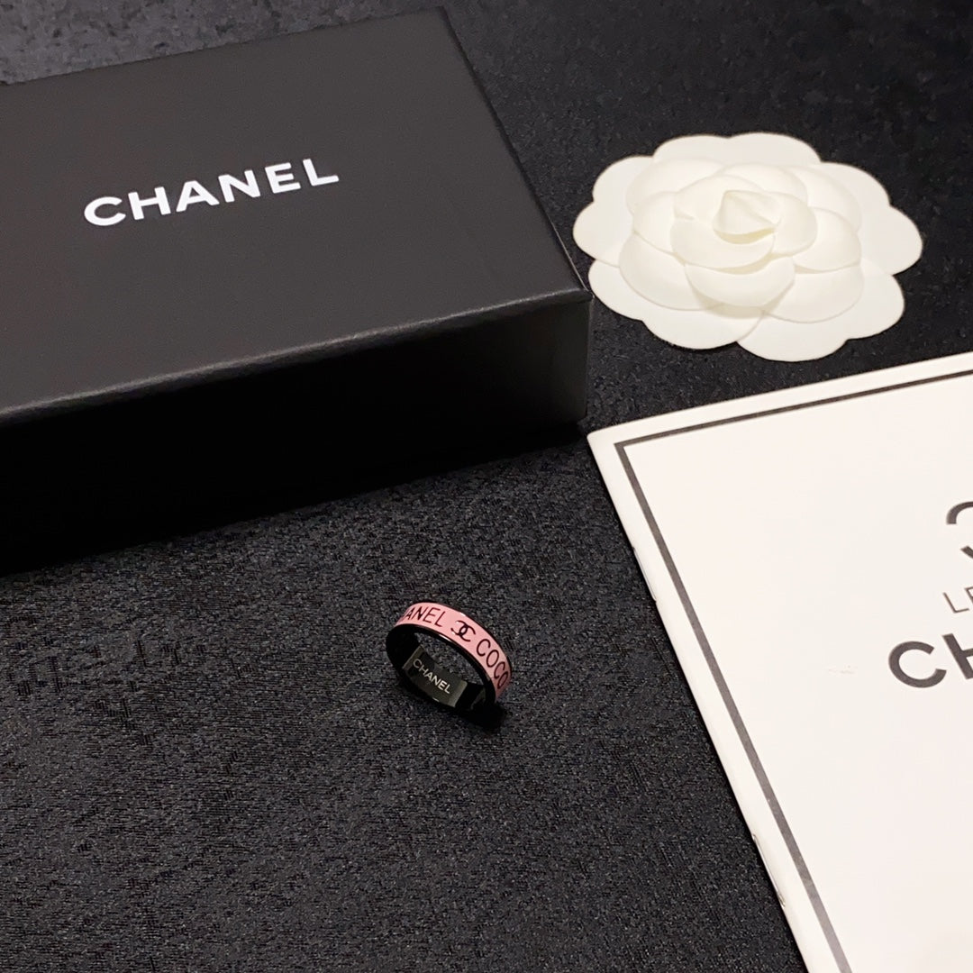 Chanel Coco Pink 18K Gold Ring