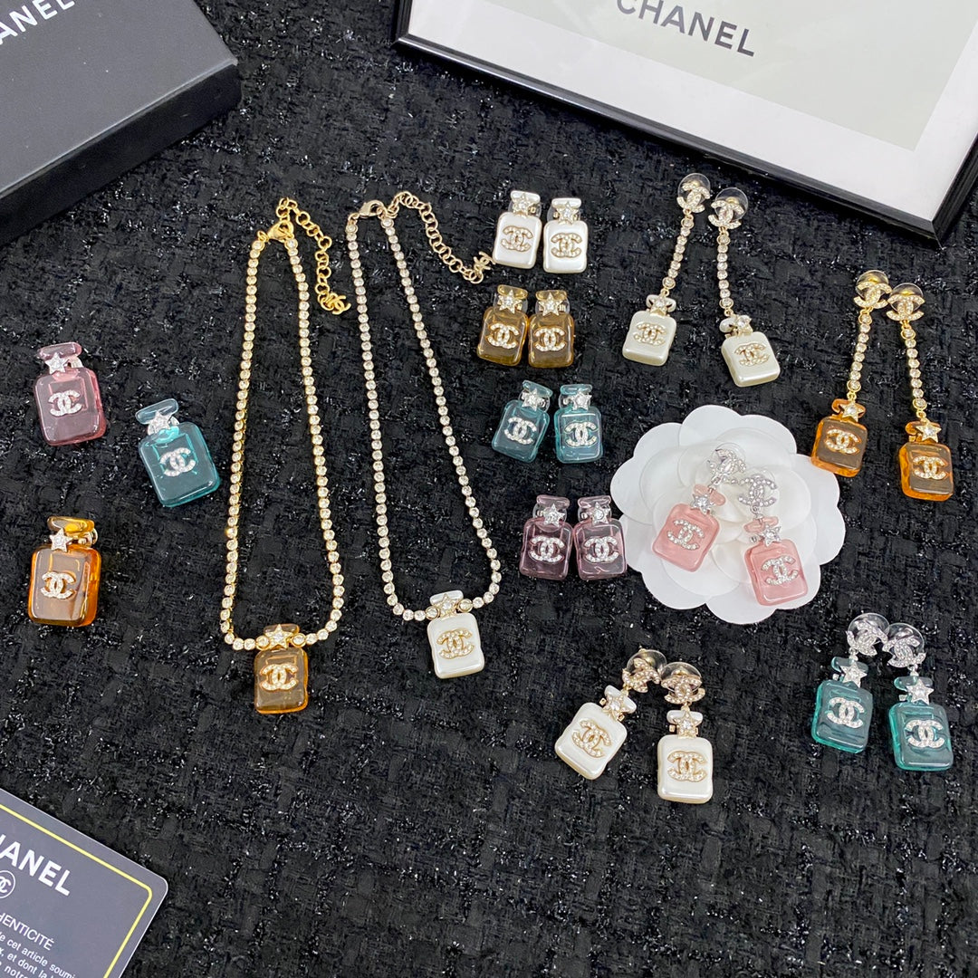 Chanel Perfume Color Bottle 18K Gold Brooch