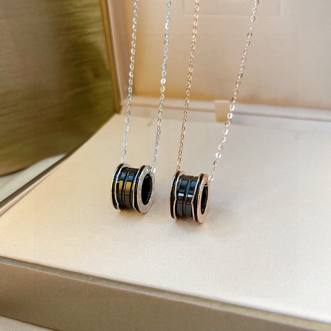B.zero1 Black Ceramic 18K Gold Necklace