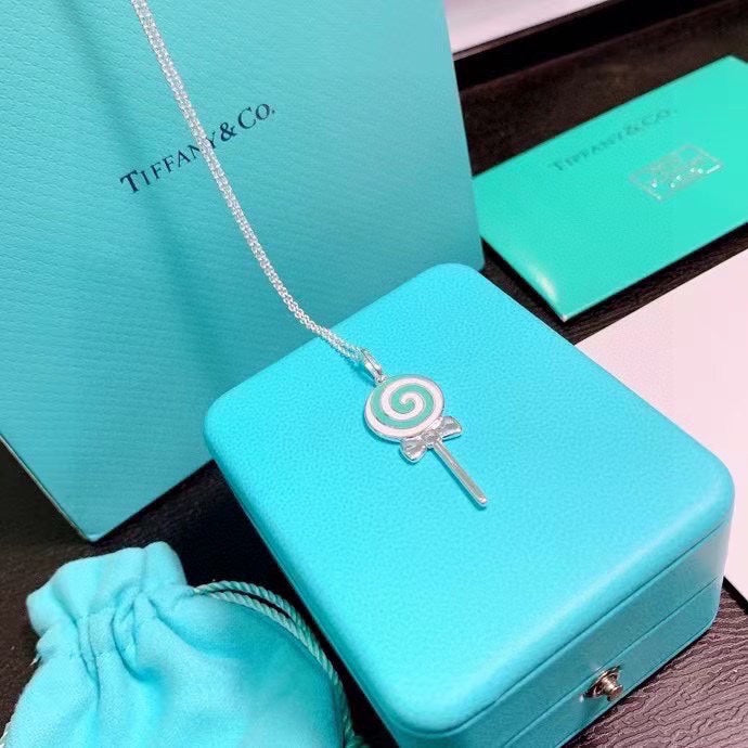 Tiffany Lollipop Charm Chain 18K Gold Necklace