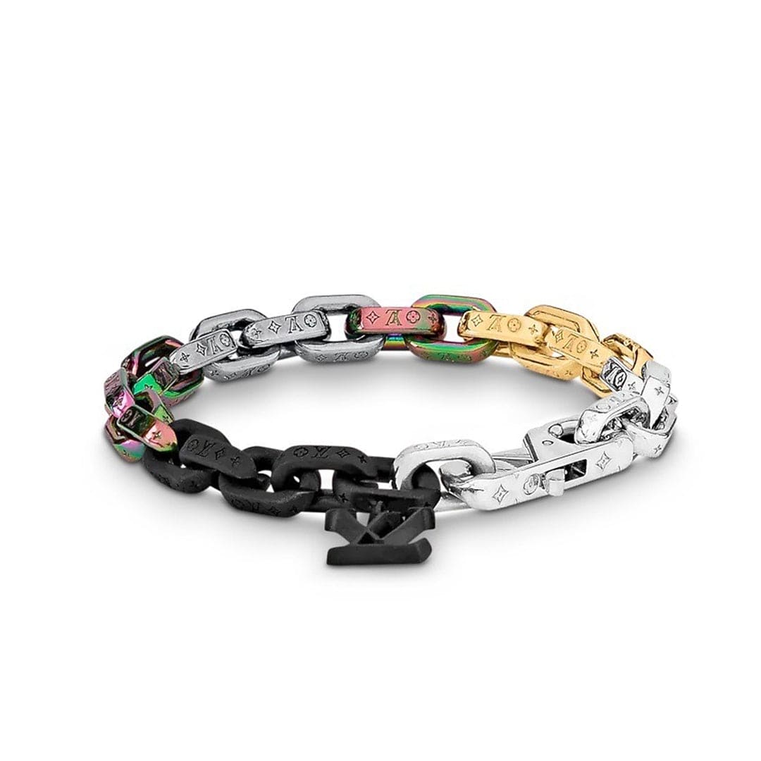 Louis Vuitton Street Style Chain 18K Gold Bracelet